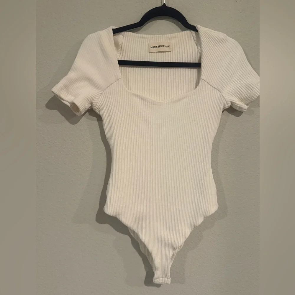 Mara Hoffman Marlowe Bodysuit in Cream size 4 - Picture 3 of 6